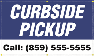 Exterior Banner (5'x3') - Curbside Pickup