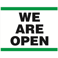 Yard Signs - We Are Open