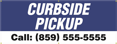 Exterior Banner (8'x3') - Curbside Pickup